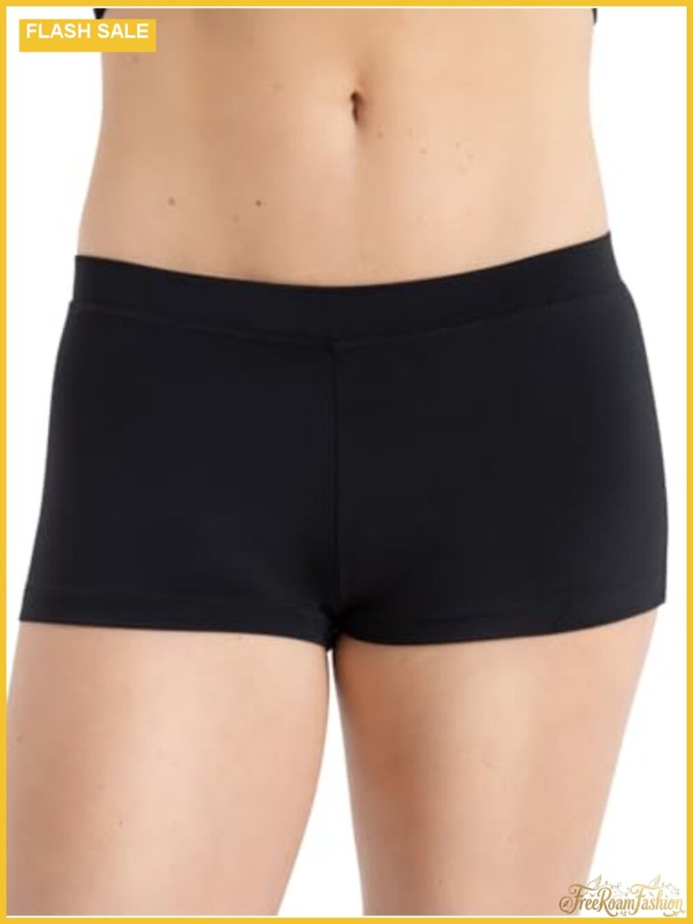 Low Rise Boy Cut Dance Shorts with Leg Bands